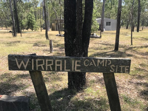 Pitch your tent in the designated Wirralie Camping area Pitch your tent in the designated Wirralie Camping area