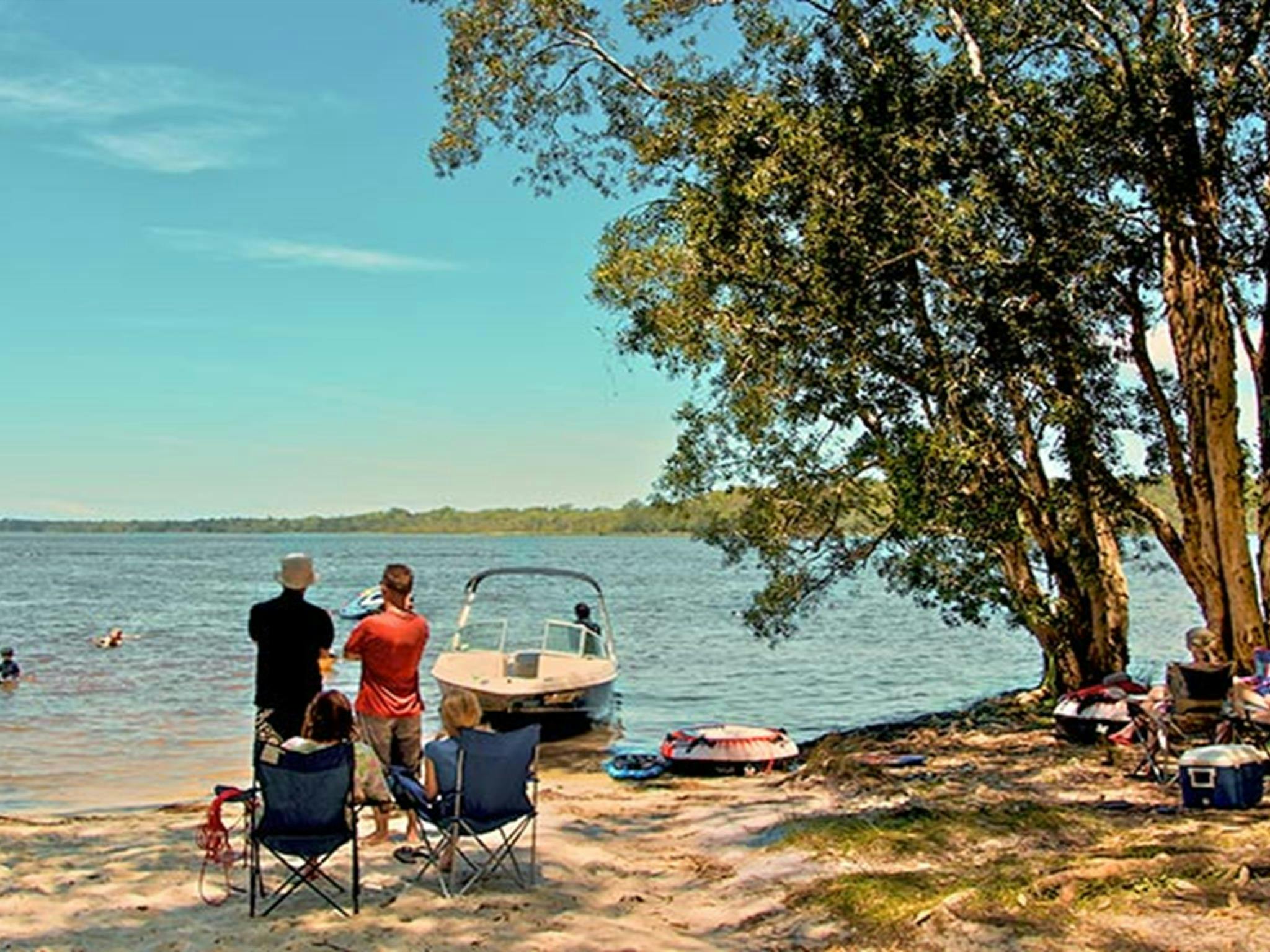 Campingplatz Korsmans Landing, Myall Lakes Nationalpark. Foto: John Spencer/Regierung von New South Wales