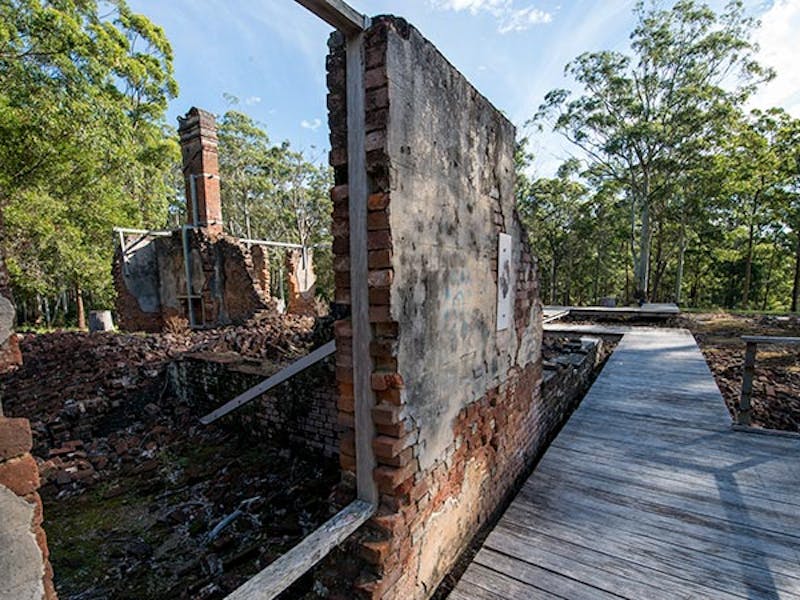 Innes Ruins, Lake Innes Nature Reserve. Photo: John Spencer