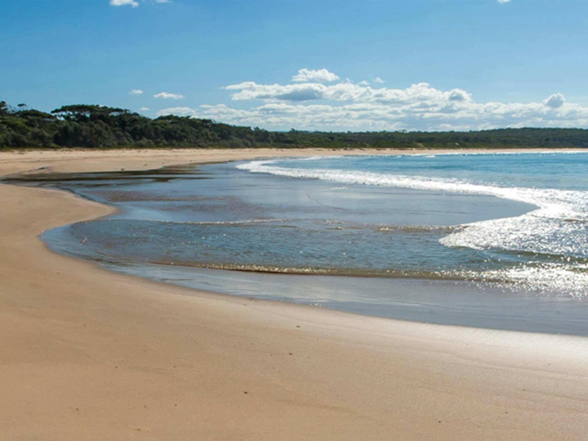 梅鲁角 (Meroo Head) 露营地，梅鲁国家公园。照片：Michael van Ewijk/OEH