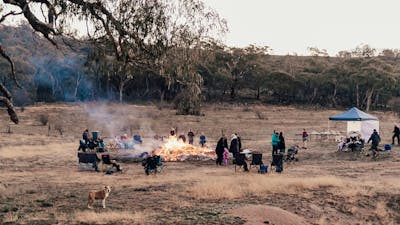 The back paddock area where you can camp