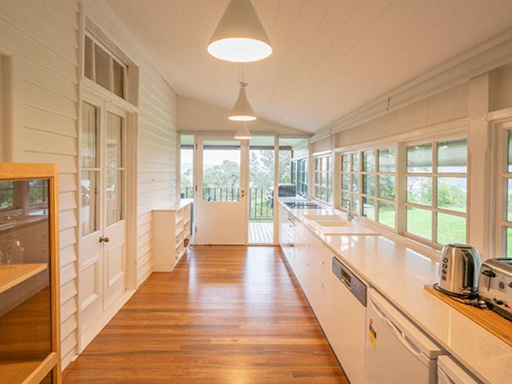 The kitchen in Middle Head Officers Quarters, Sydney Harbour National Park. Photo: John Spencer/DPIE