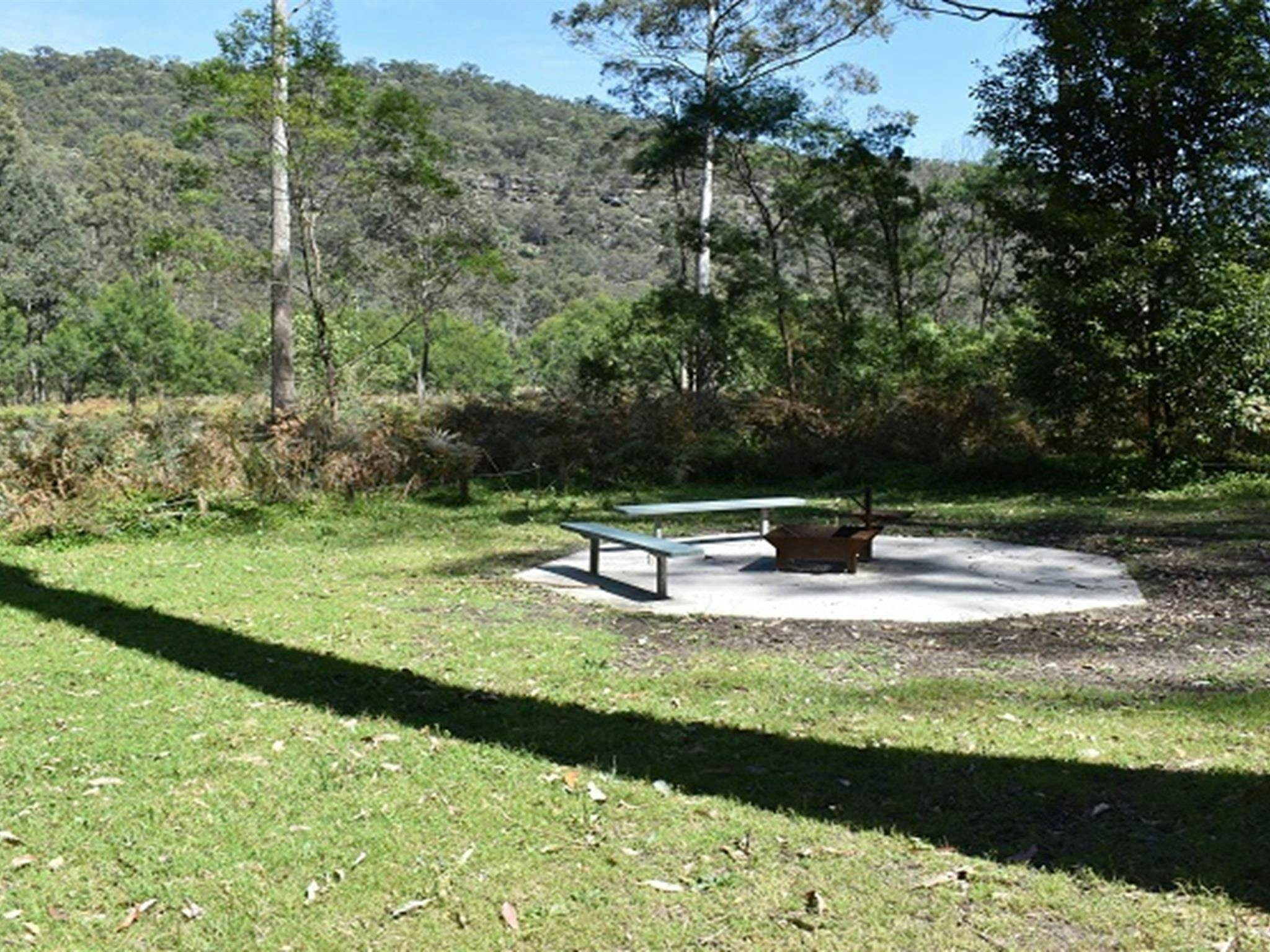 The large group campsite at Mill Creek campground. Photo: Sarah Brookes &copy; DPIE