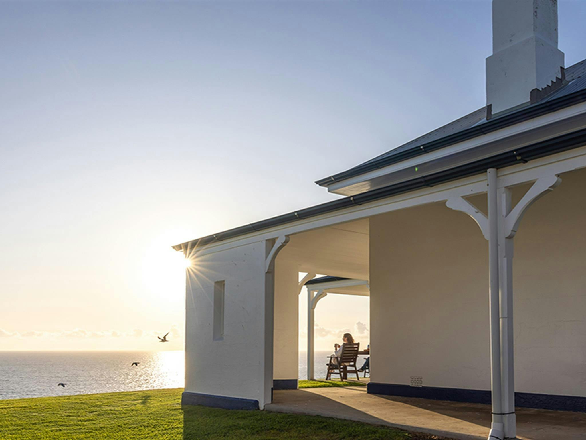 Exterior view of Montague Island Head Lighthouse Keeper's Cottage. Photo &copy; David Rogers/DPE