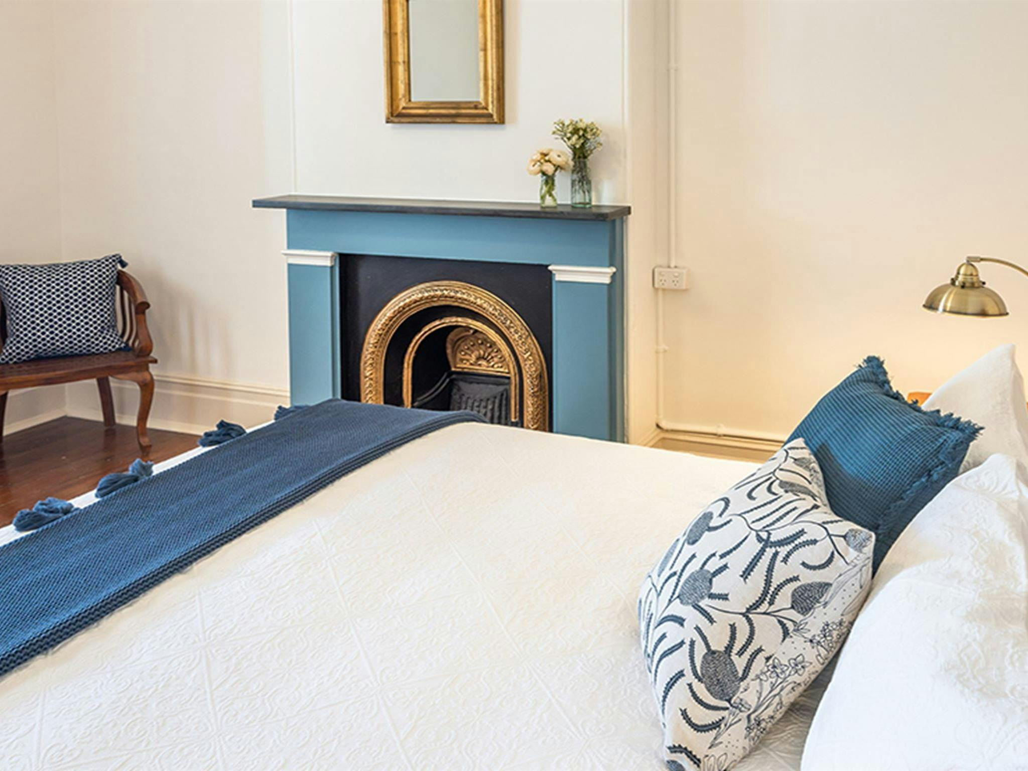 A bedroom in Montague Island Head Lighthouse Keeper's Cottage. Photo &copy; David Rogers/DPE