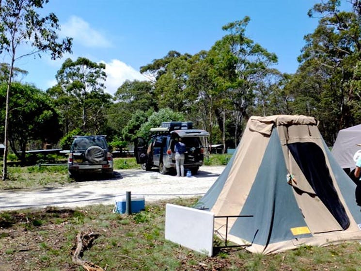 Mount Werong campground, Blue Mountains National Park. Photo: J Bros/OEH.