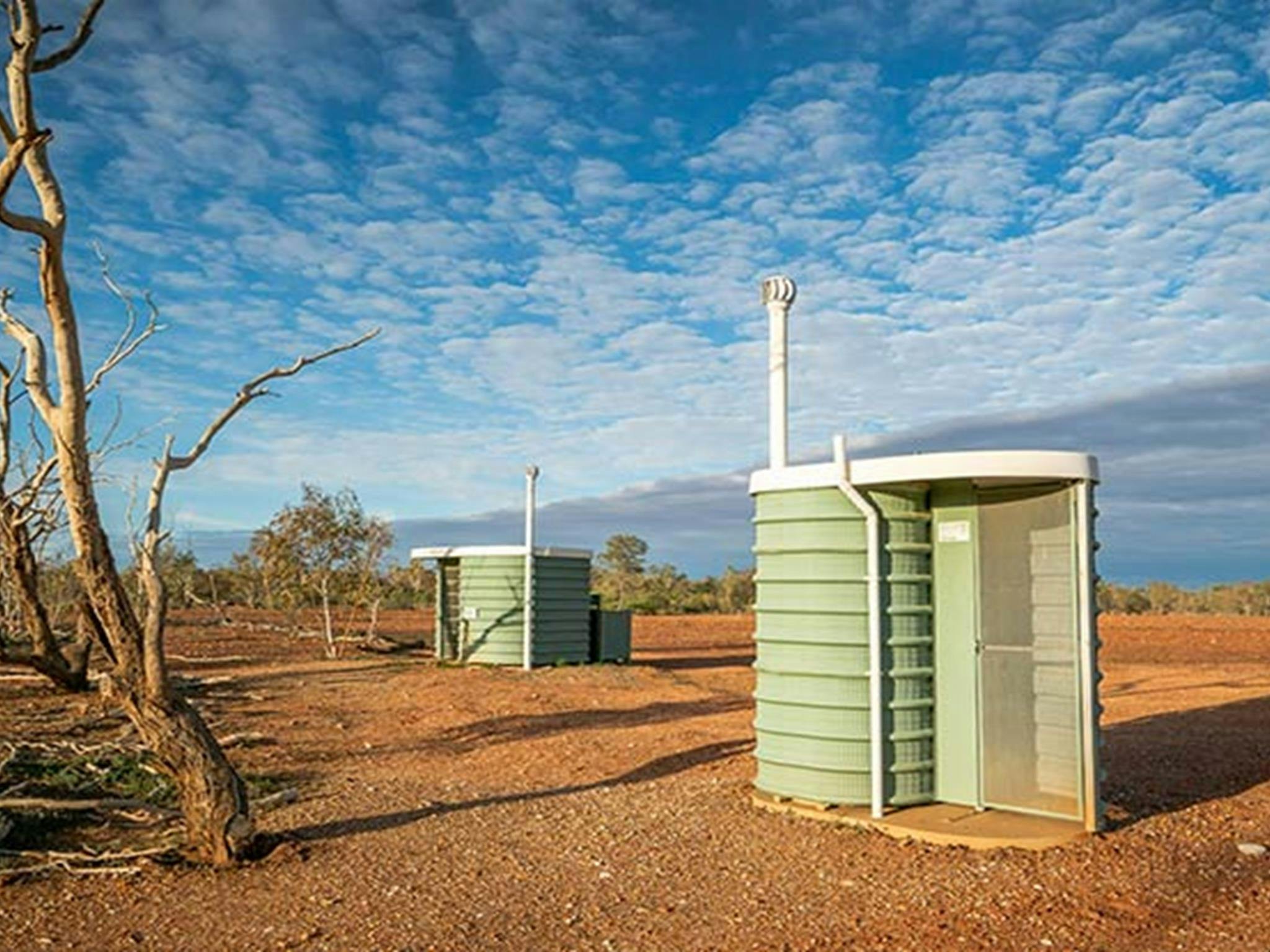 Toiletten auf dem Campingplatz Mount Wood. Foto: John Spencer/DPIE
