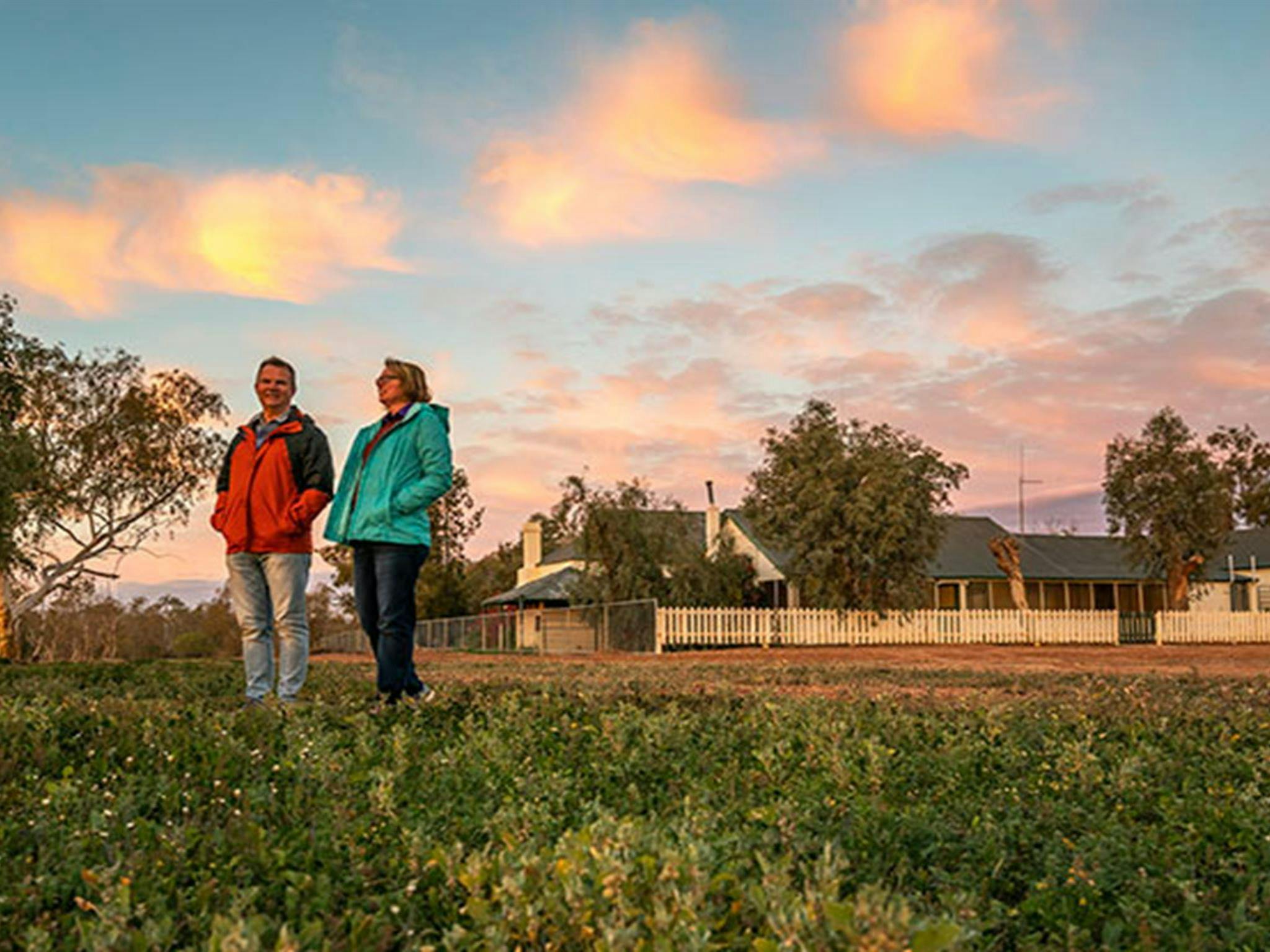 Mount Wood Homestead의 아름다운 일출. 사진: John Spencer/DPIE