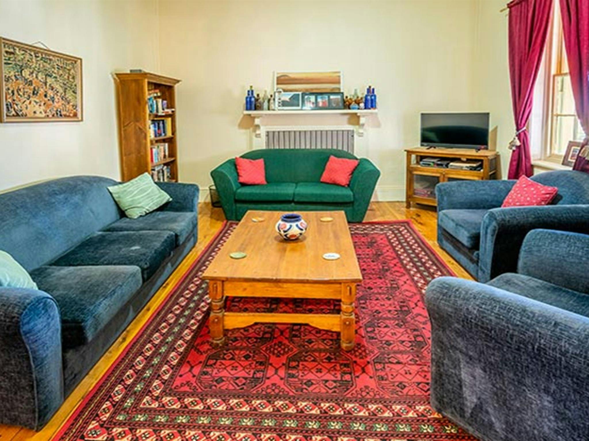 Mount Wood Homestead의 라운지 룸. 사진: John Spencer/DPIE