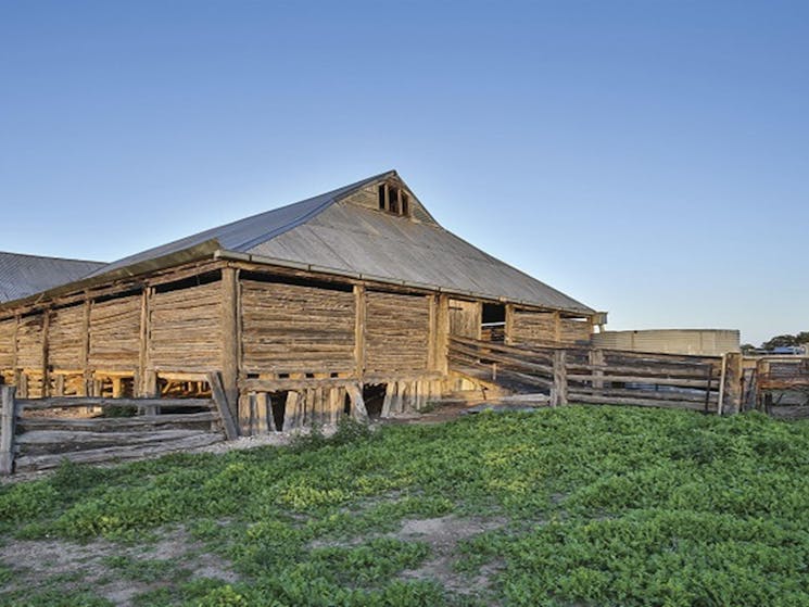 Mungo Woolshed in Mungo National Park. Photo: Vision House Photography/OEH