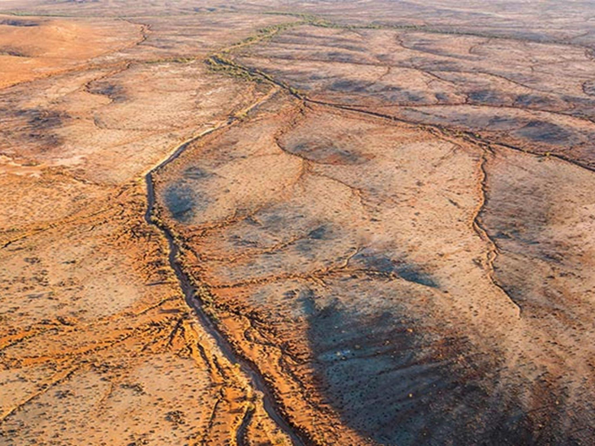 Aerial view of the arid landscape of Mutawintji National Park. John Spencer/DPIE