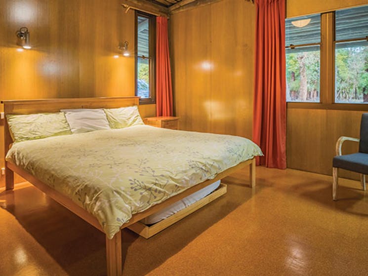 Double bedroom at Myer House. Photo: John Spencer/OEH