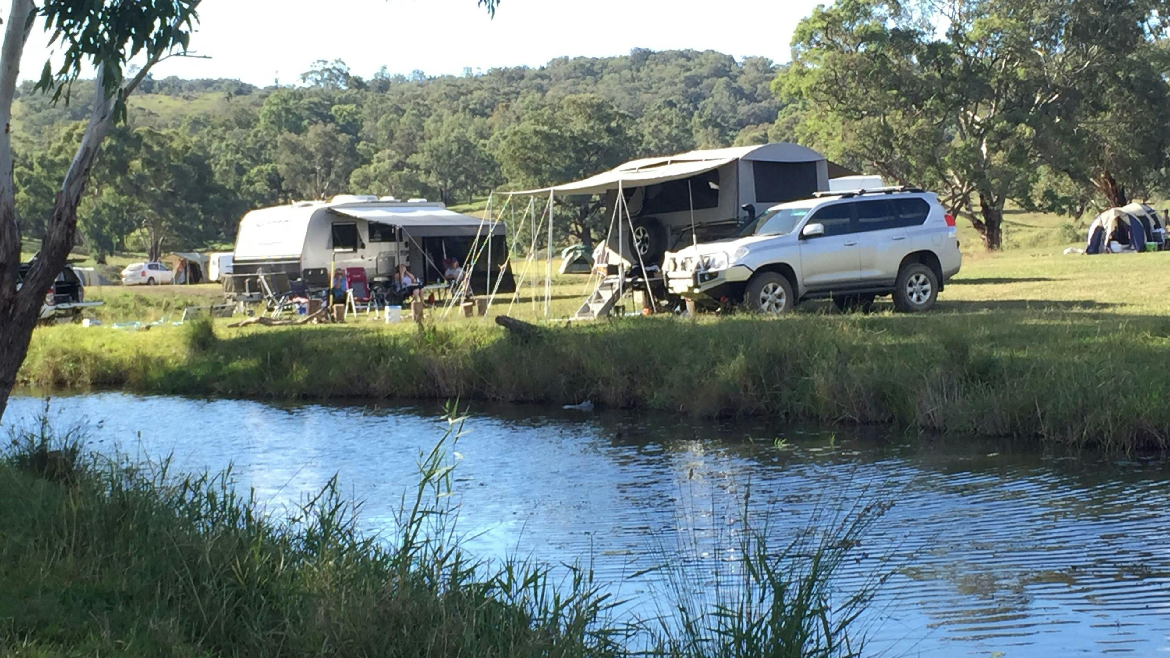 Creek frontage camping