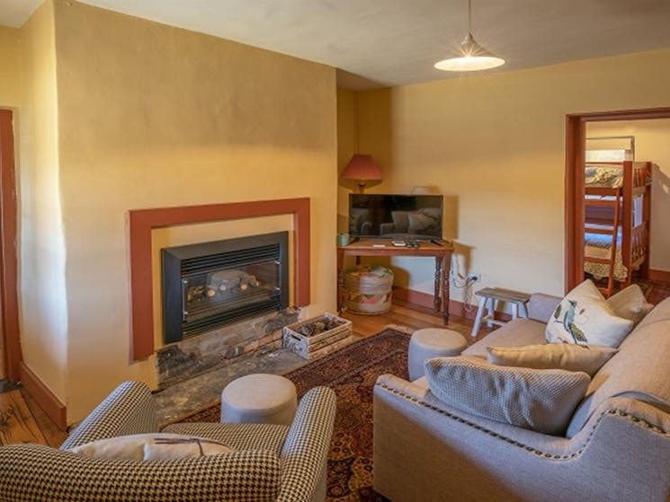 Living room at Old Trahlee, Hartley Historic Site. Photo: John Spencer/OEH