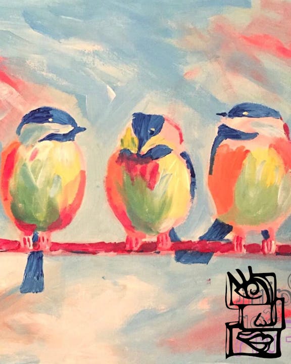 Paint and Sip Class: Chatty Birds