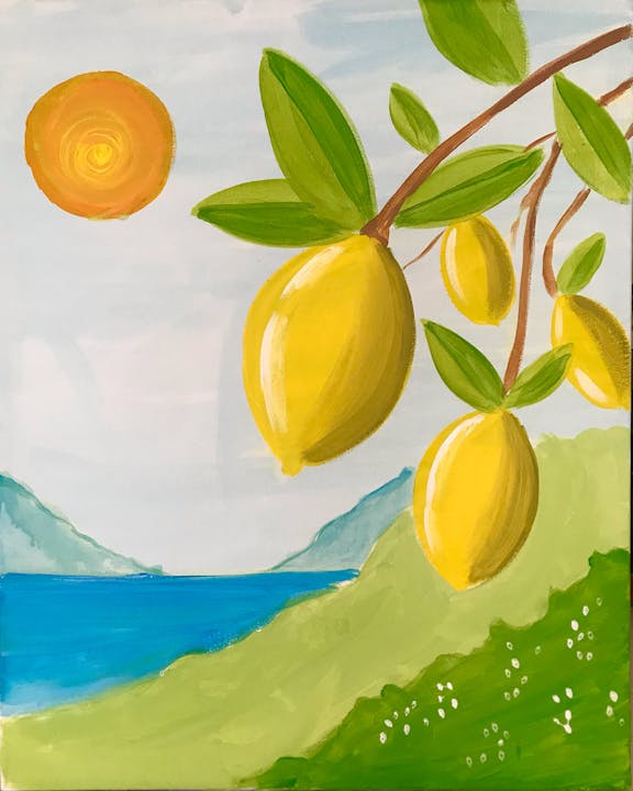 Paint and Sip Class: Mediterranean Lemons