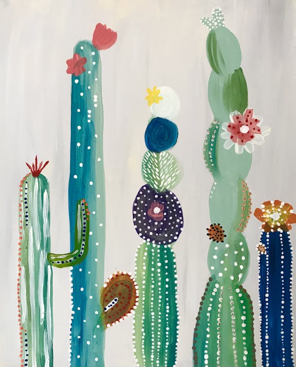 Paint and Sip Class: Mexican Cactus