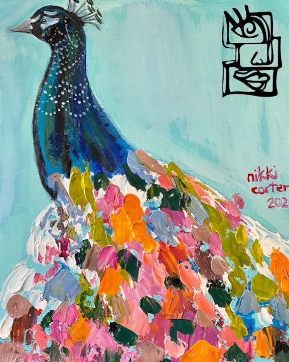 Paint in the Park Class: Palette Peacock