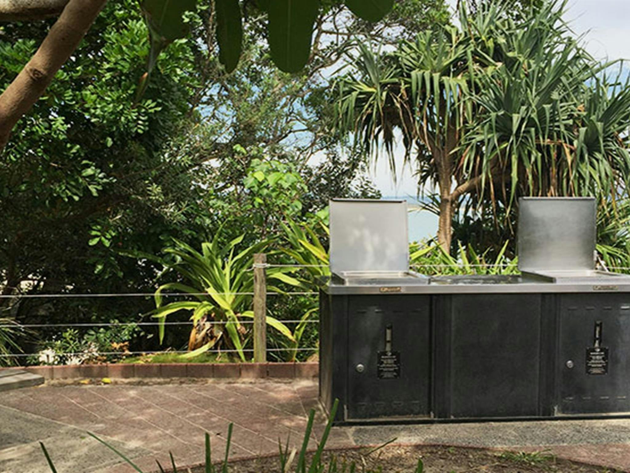 棕榈谷的烧烤设施。照片：OEH/N.Webb