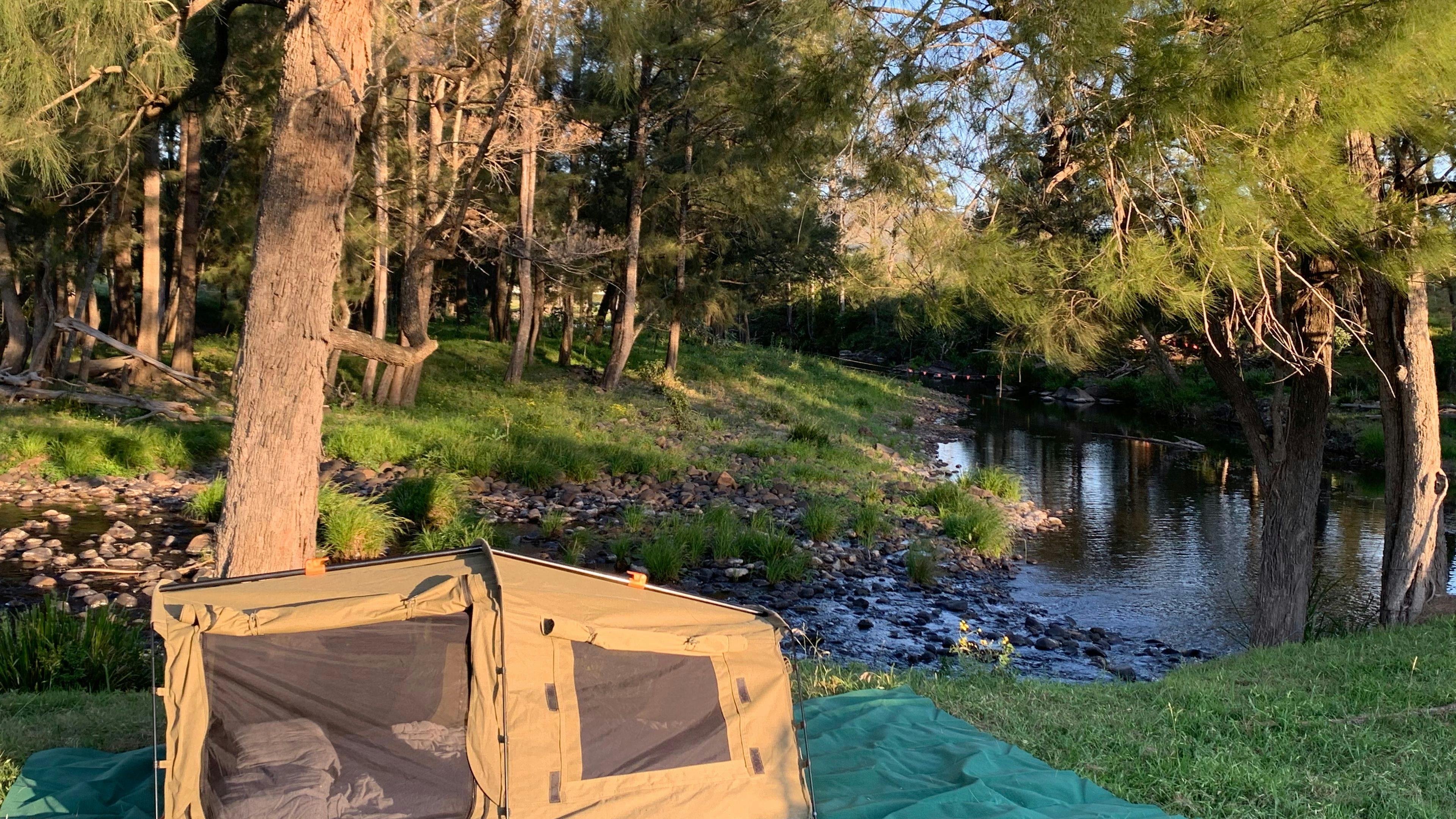 Perfect camp spot by the river