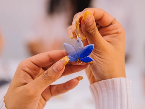 Polymer Clay Earring and Sip Class