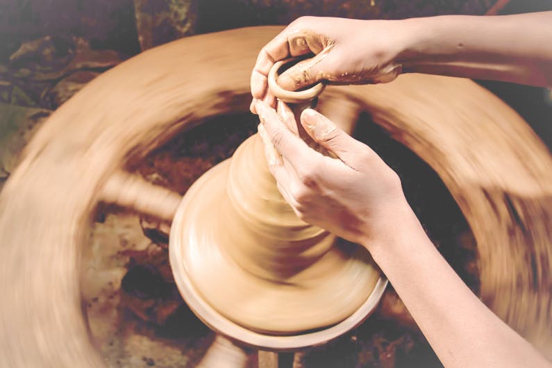 Image of the event 'Pottery Spinning Wheel Class: Embrace Wheelfulness'