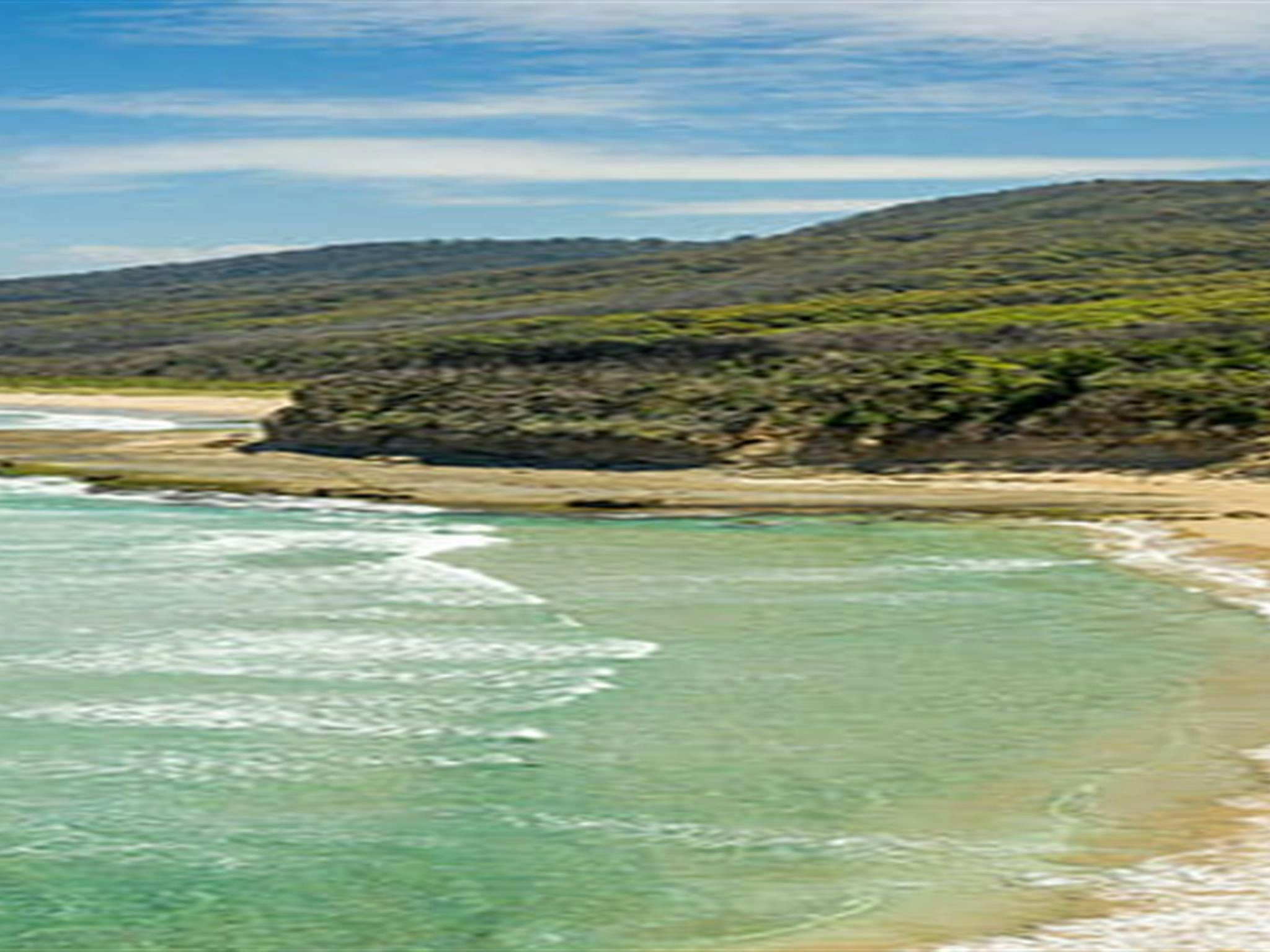 Aerial view of Pretty Beach, Murramarang National Park. Credit: John Spencer © DPE