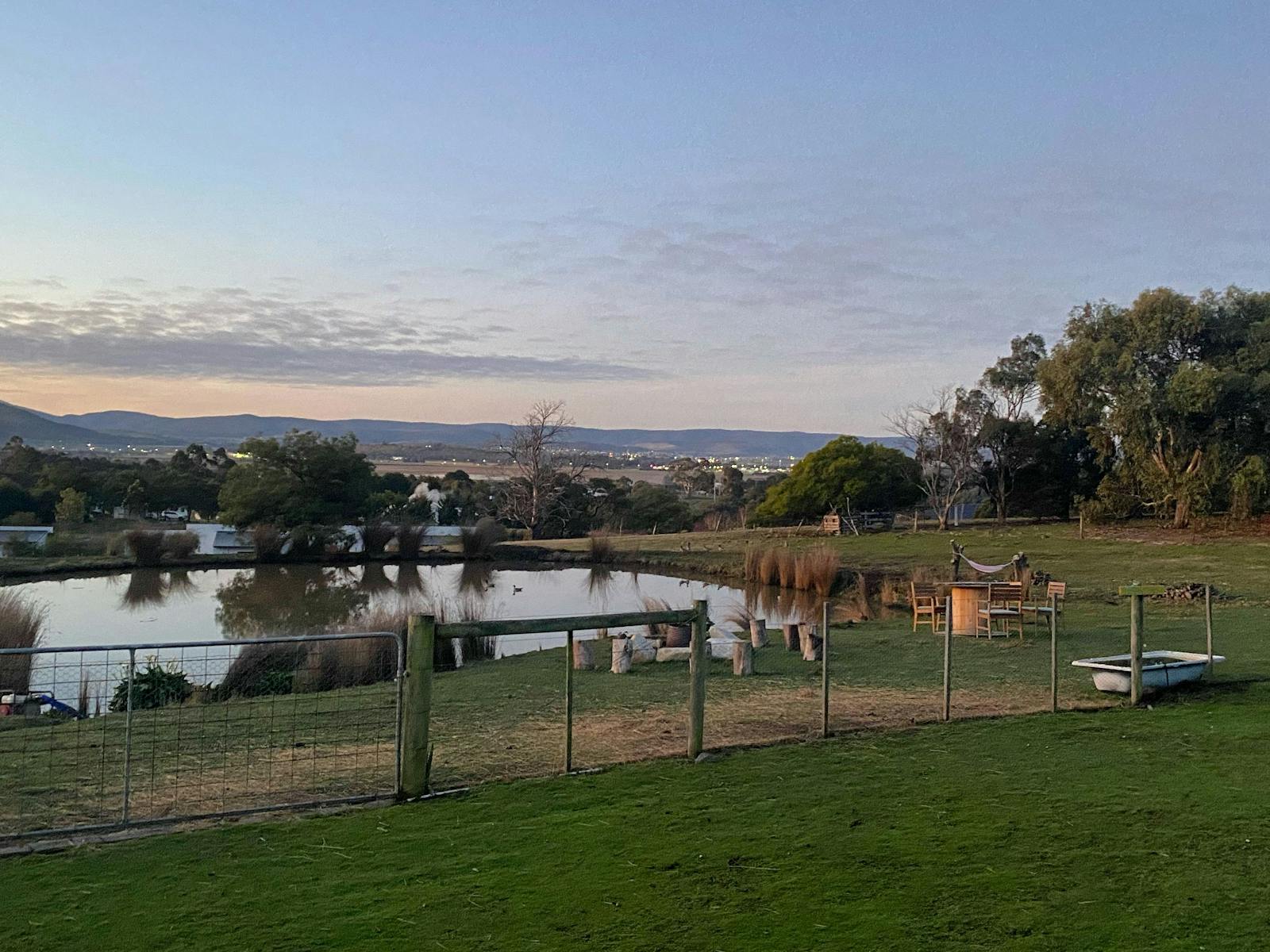 The shared facilities viewed from the Duck Hole site