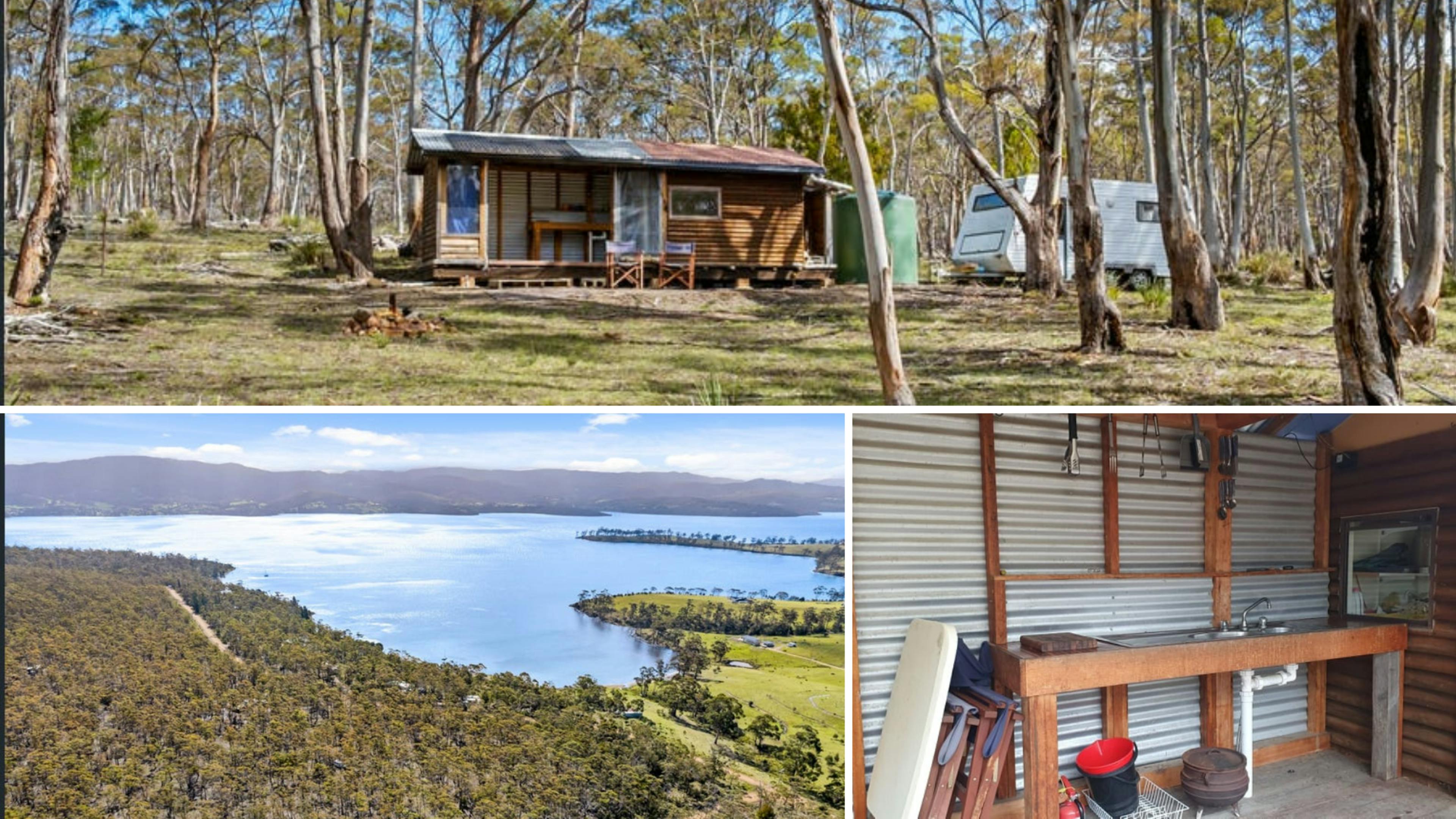 Enjoy 3 acres of conservation land including your own outdoor kitchen, chairs, table and extras. 