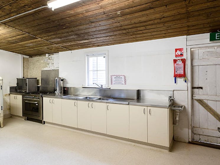 The kitchen in Royal Hall, Hill End Historic Site. Photo: Jennifer Leahy &copy; DPE