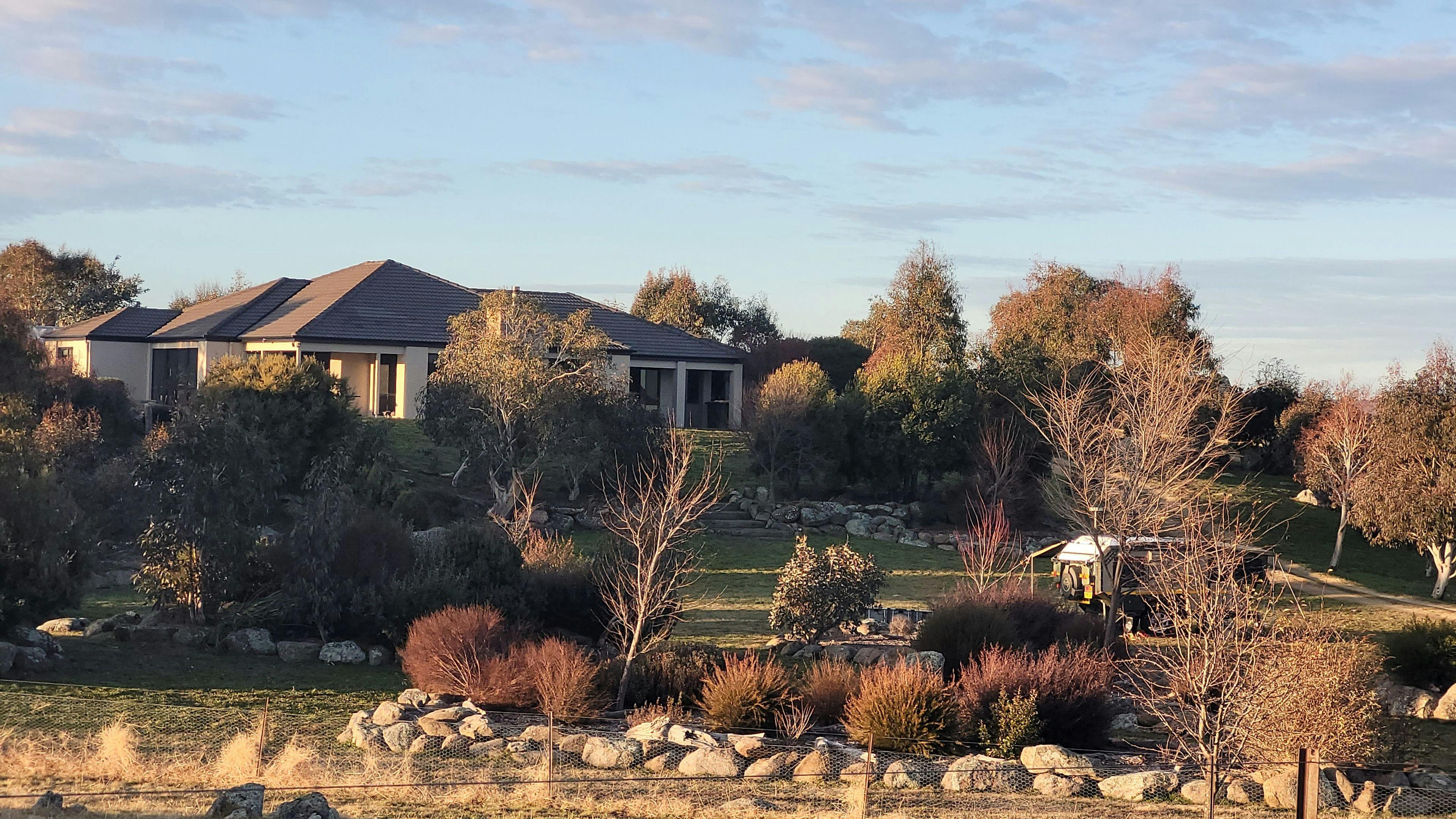View from exterior of property onto the campsite
