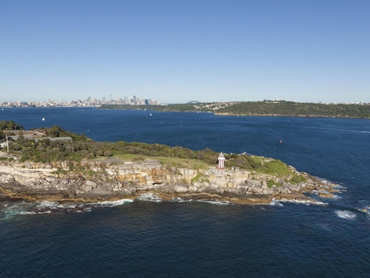 South Head with the Sydney skyline in the background. Photo: David Finnegan/DPIE
