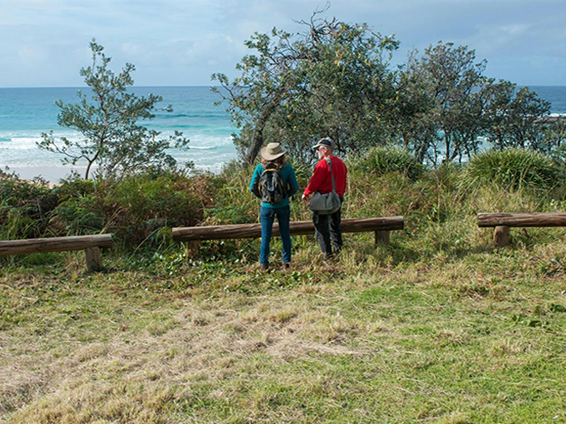 Visitors at Stokes Island picnic area, Meroo National Park. Photo: Michael van Ewijk/OEH