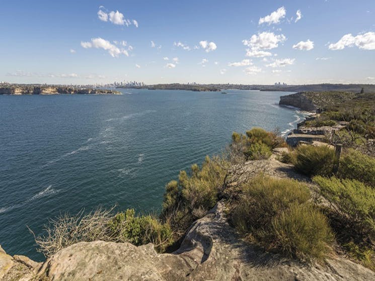 Views from Fairfax Lookout along the Fairfax Walk at North Head in Manly at Sydney Harbour National