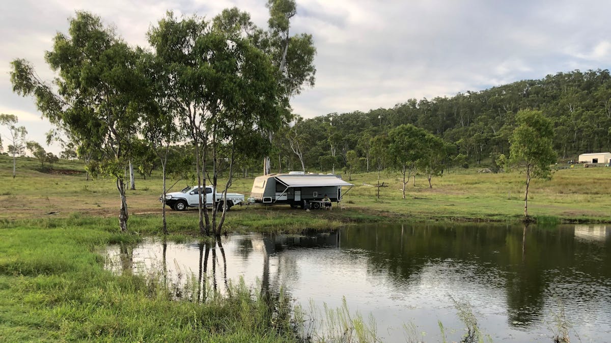 Camp beside the dam