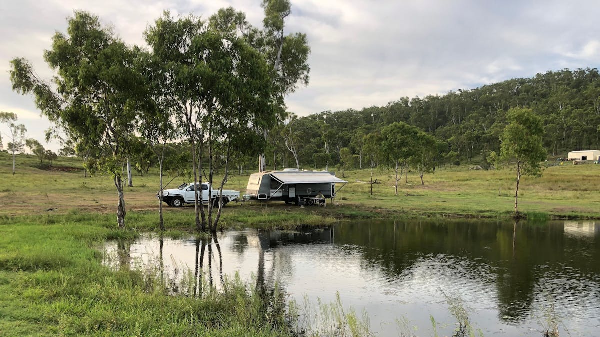 Camp beside the dam