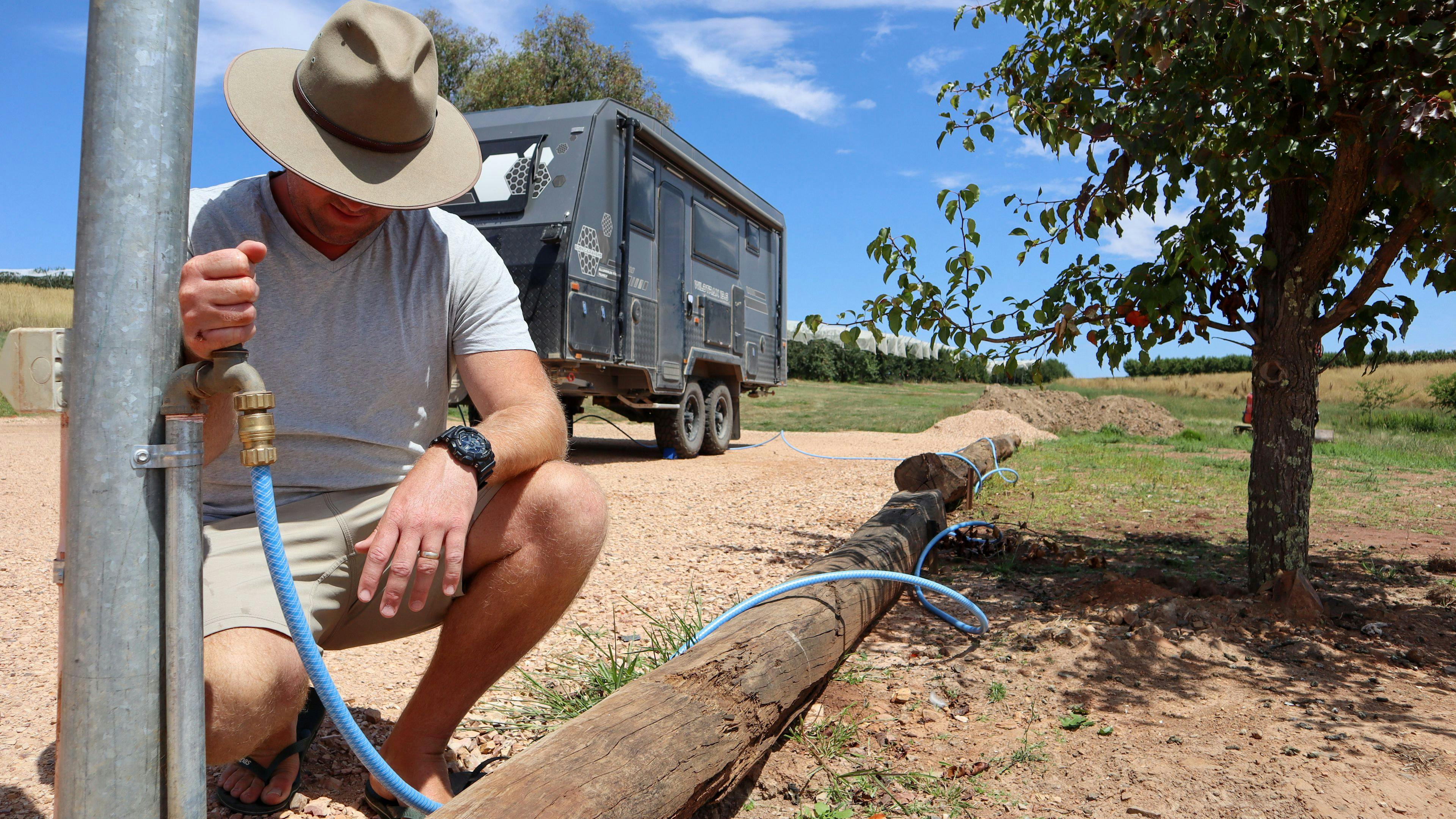 Water and power hook up