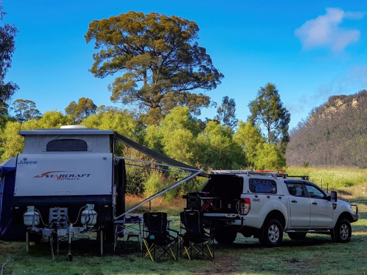 Our setup at 'The Refinery', near Hartley Vale