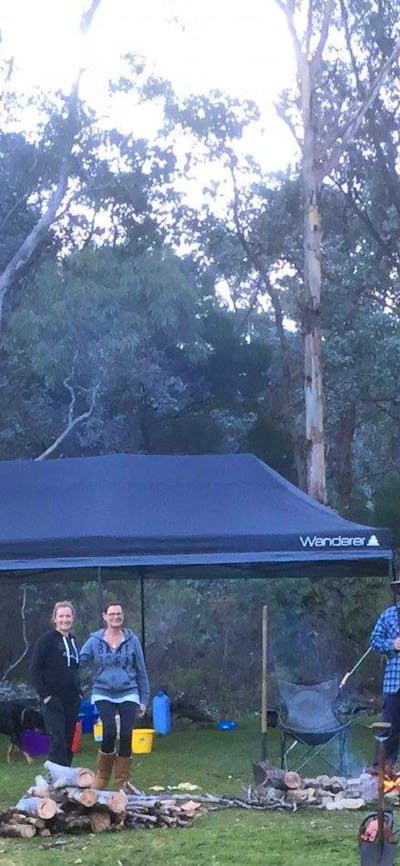 Two couples, two tents, two nights, one campfire, friends reconnect at Arthur's Glen