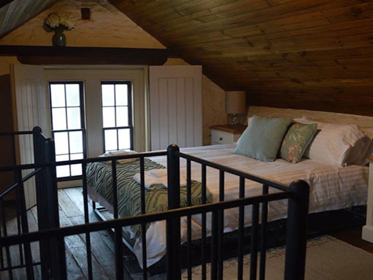 The bedroom in The Stables. Photo credit: Lisa Menke. <HTML>&copy; DPIE