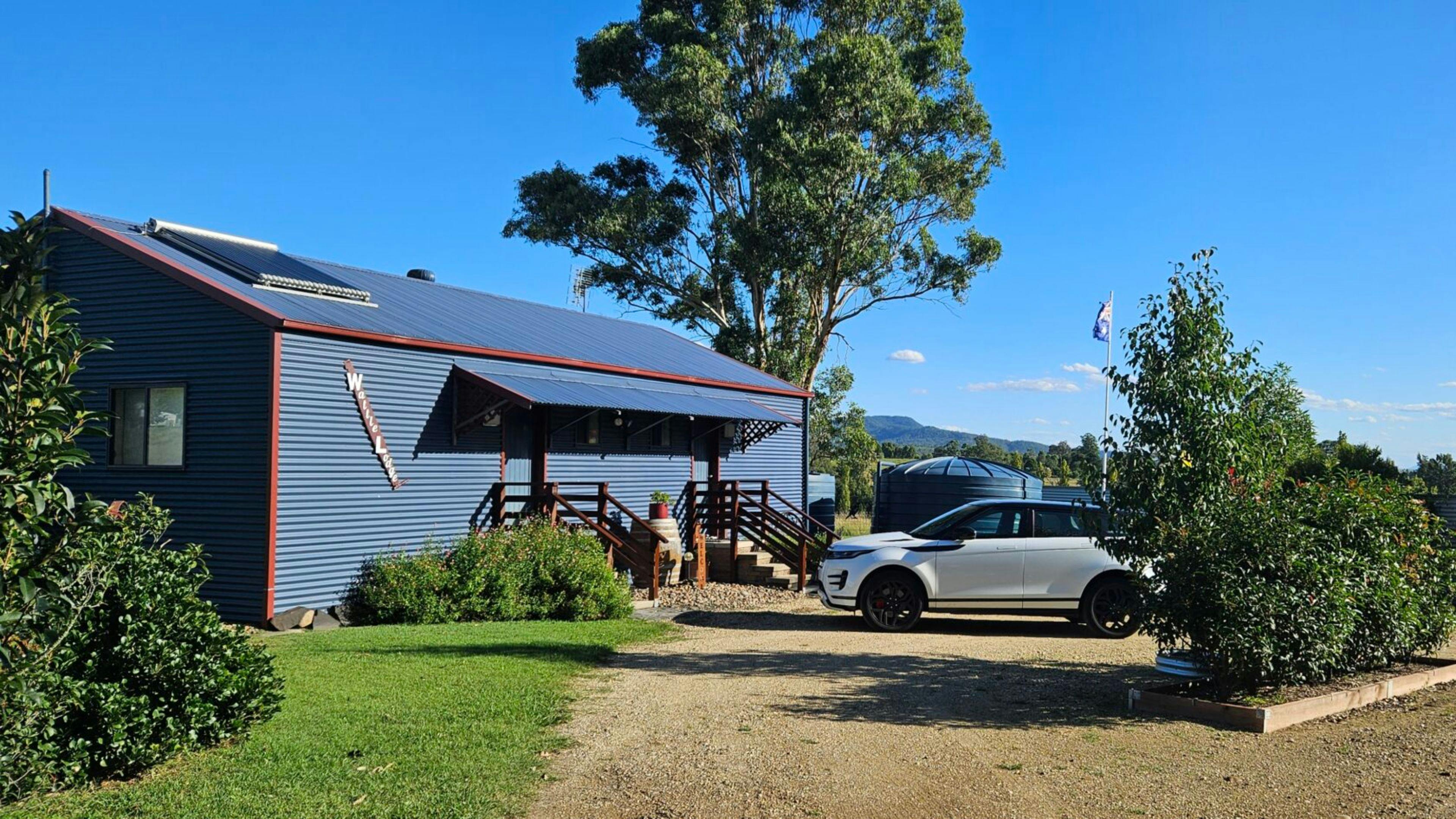 Back stairs to the Lodge.
Plenty of parking