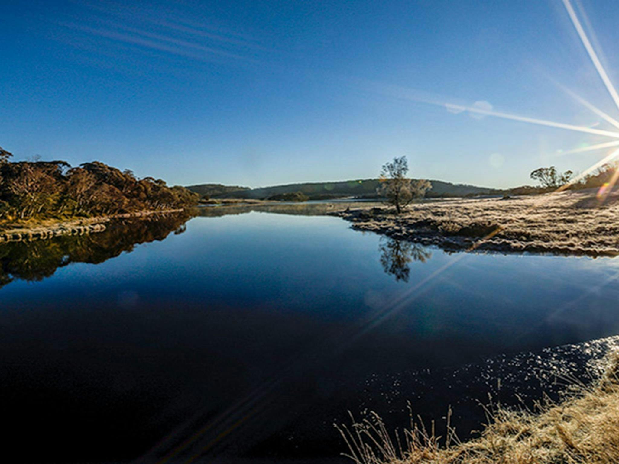 Three Mile Dam campground, Kosciuszko National Park. Photo: Murray Vanderveer/NSW Government