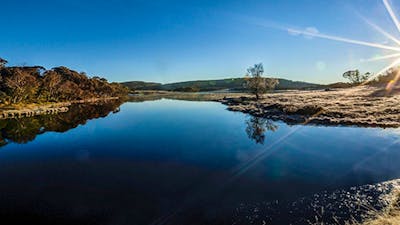 Three Mile Dam campground, Kosciuszko National Park. Photo: Murray Vanderveer/NSW Government