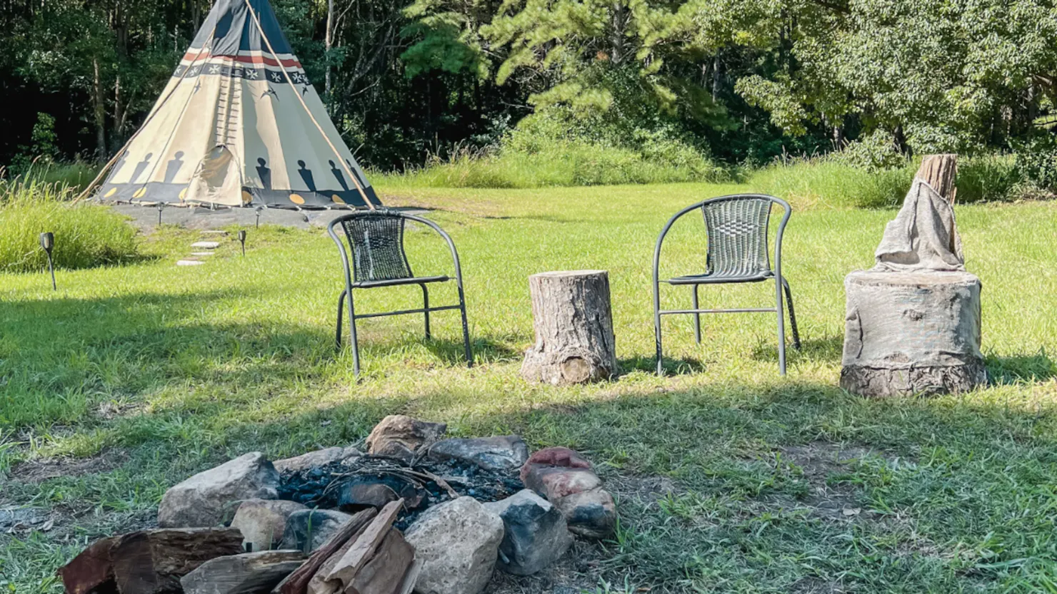 Towering Sioux Indian Tipi