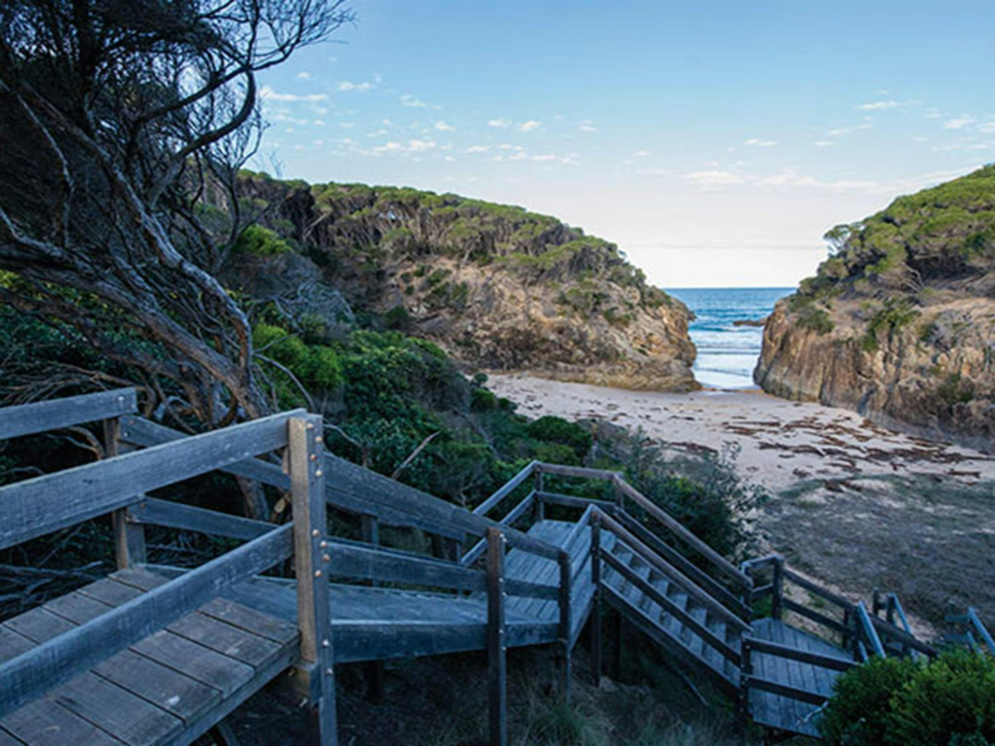 Staircase leading to the beach at Turingal Head. Photo: John Spencer/DPIE