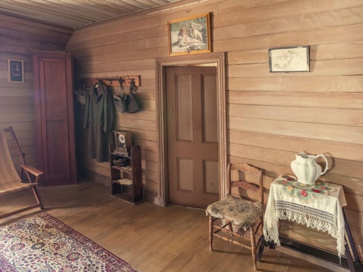 The upstairs hallway at Craigmoor House in Hill End. Photo: John Spencer &copy; DPE