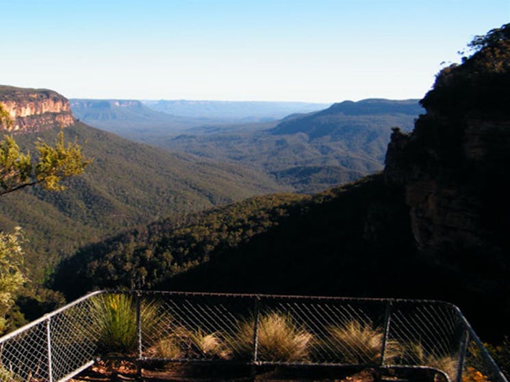 The view from Valley of the Waters lookout, Blue Mountains National Park. Photo: Craig Marshall