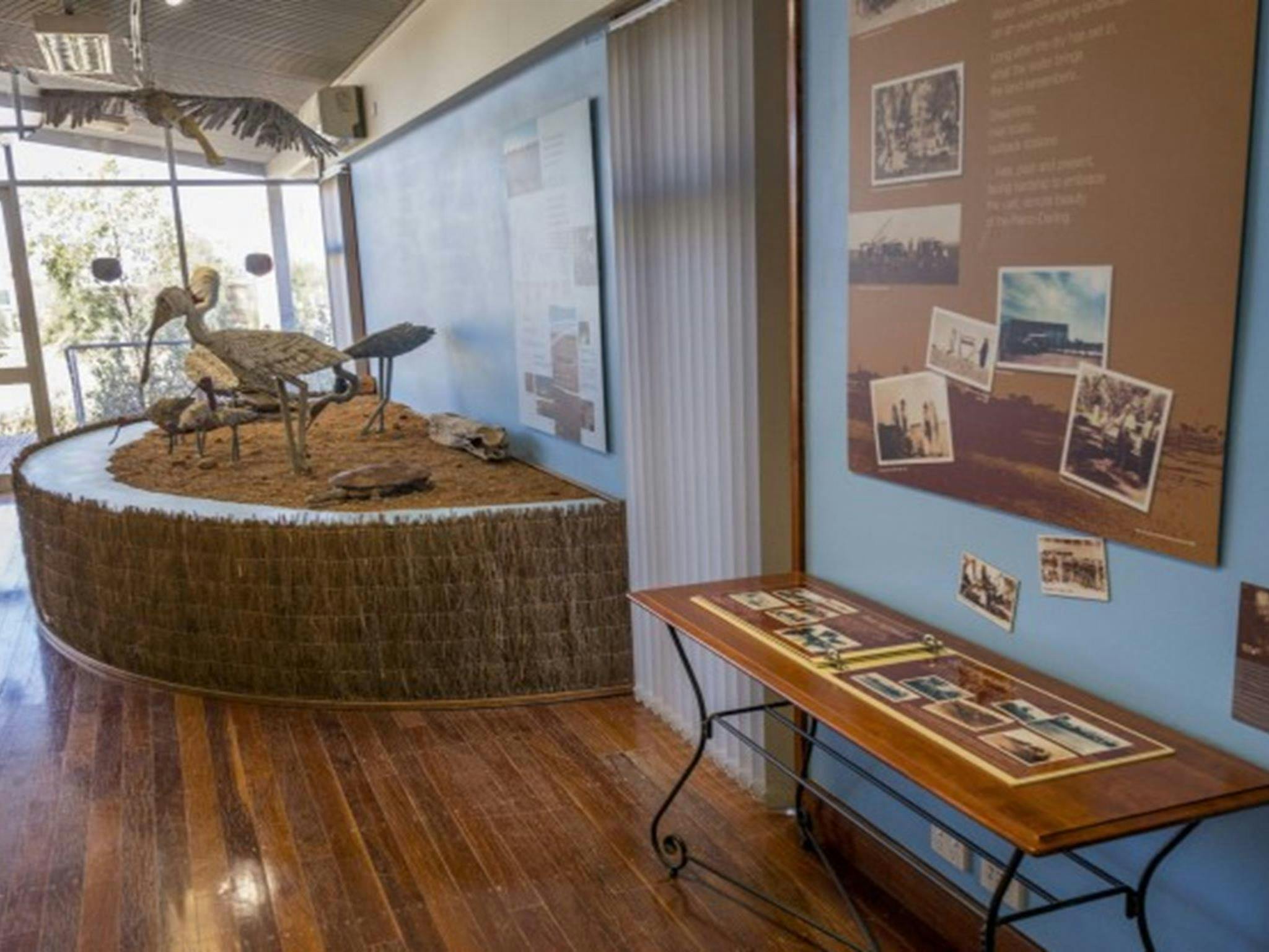 Displays at Paroo-Darling Visitor Centre, White Cliffs, Paroo-Darling National Park. Photo: John