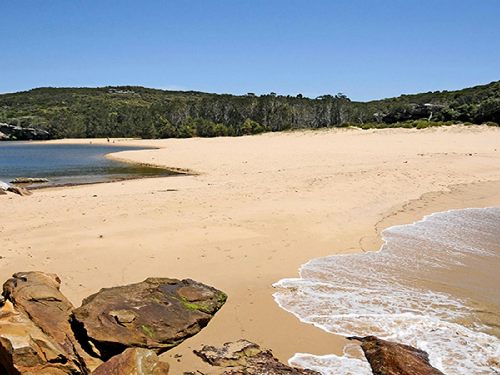 Wattamolla Beach와 피크닉 구역, Royal National Park. 사진: Kevin McGrath/OEH