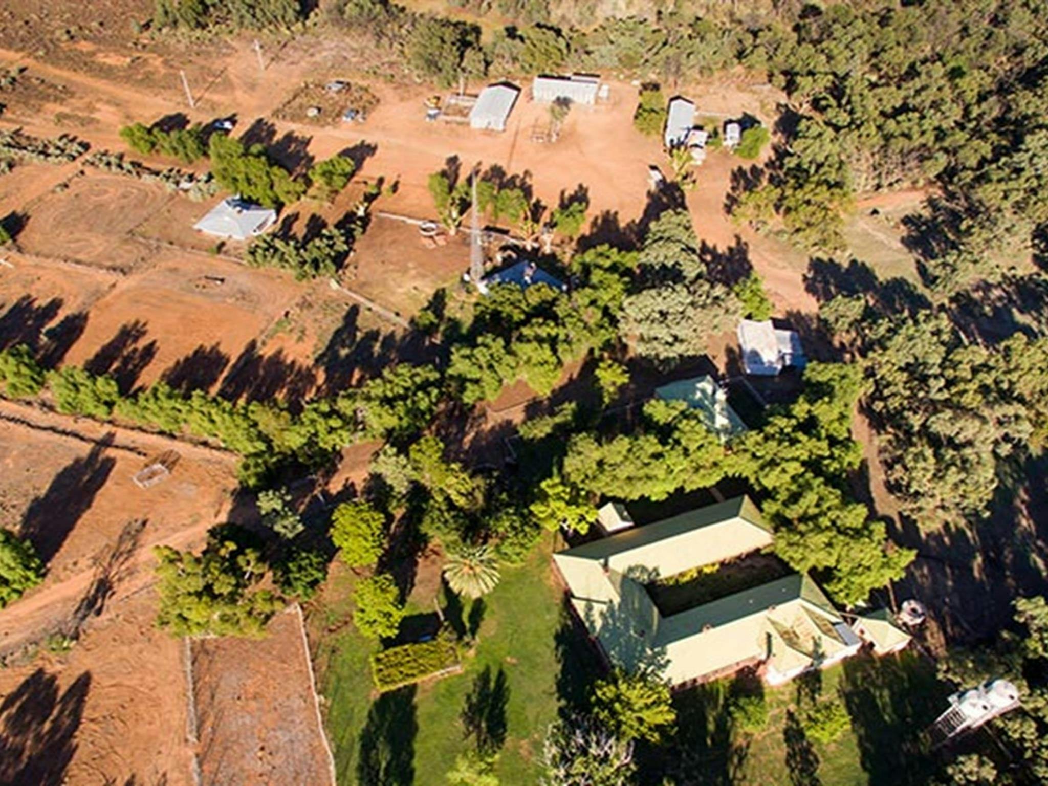 Aerial view of Willandra Homestead, Willandra National Park. Photo: Vision House Photography/DPIE